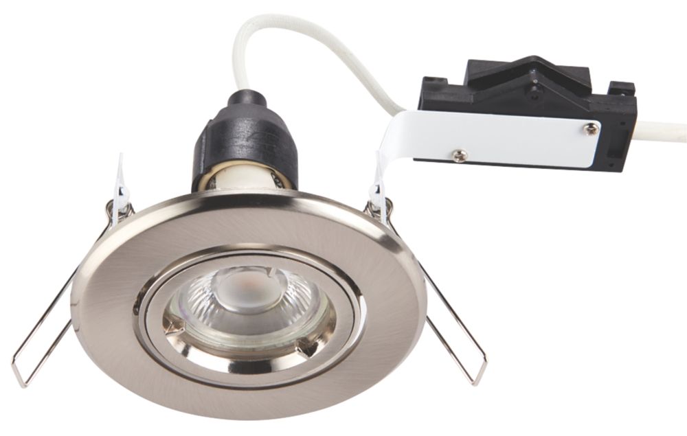 Image of LAP Cast Tilt Downlight Satin Nickel 