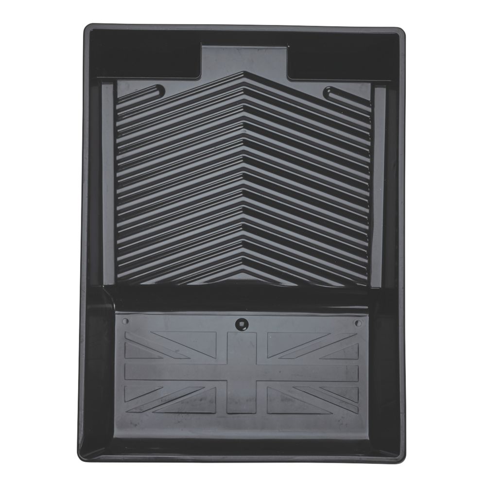 Image of Harris Trade 9" Deep Ridge Paint Tray Black 
