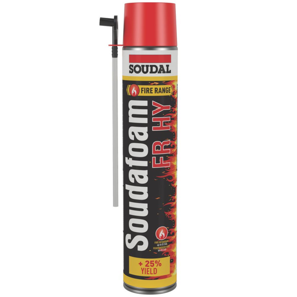 Image of Soudal Fire Rated Expanding Foam Filler Hand-Held 750ml 