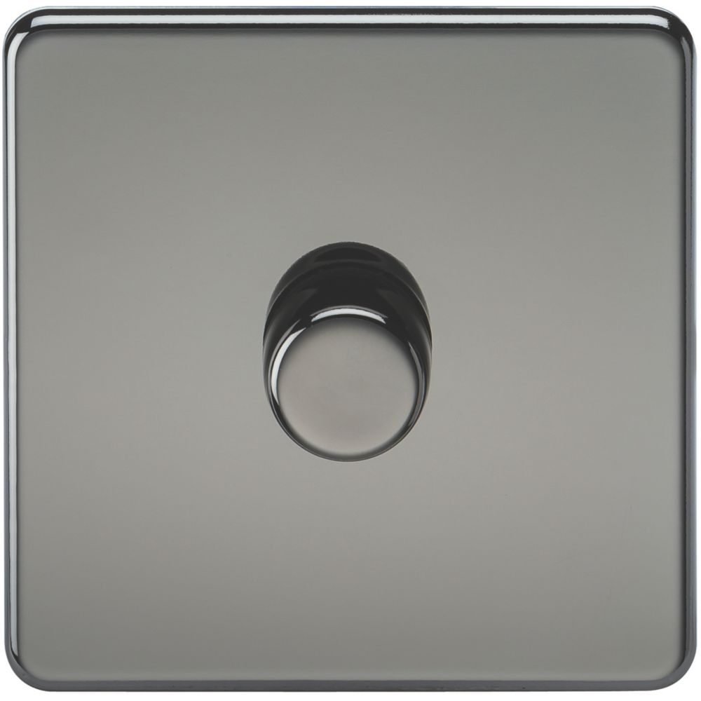Image of Knightsbridge 1-Gang 2-Way LED Dimmer Switch Black Nickel 