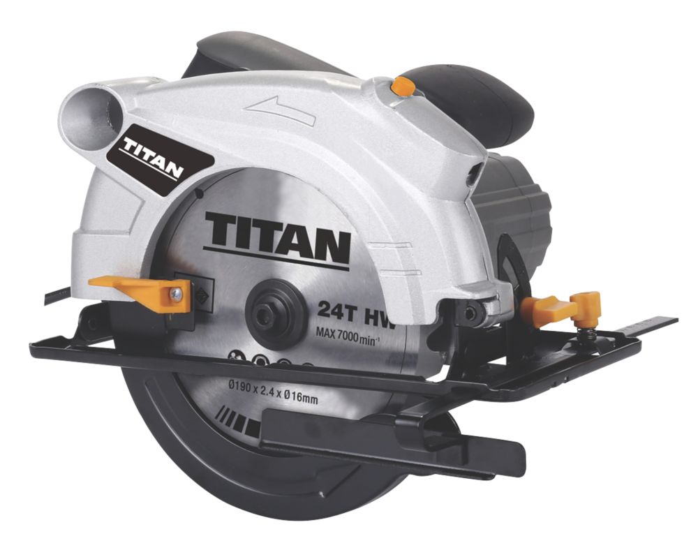 Image of Titan TTB911CSW 1500W 190mm Electric Circular Saw 240V 
