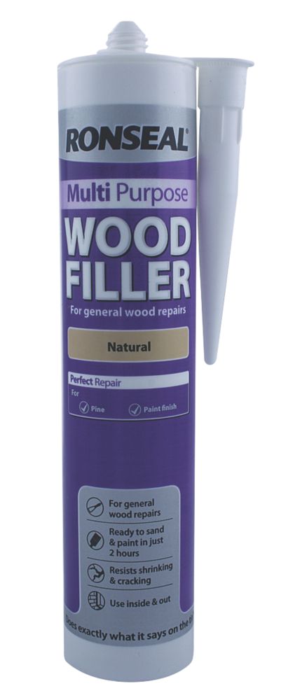 Image of Ronseal Multipurpose Wood Filler Natural 310ml 