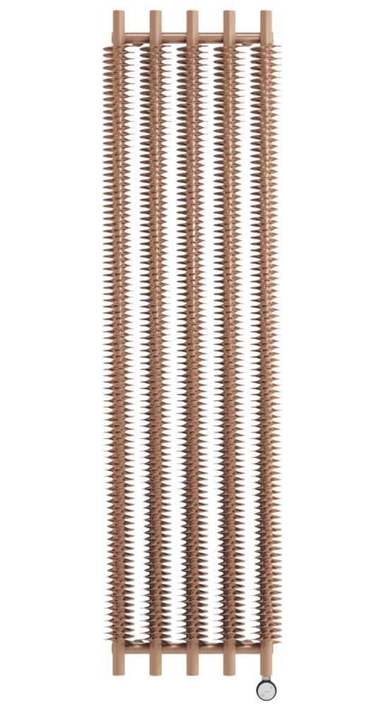 Image of Terma Ribbon Wall-Mounted Oil-Filled Radiator Copper 1000W 490mm x 1800mm 