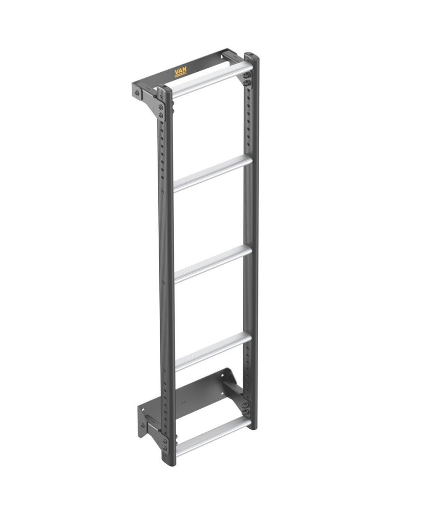Image of Van Guard Volkswagen Transporter T5 2002 - 2015 5-Treads ULTI Ladder Rear Door Ladder for H1 1260mm 