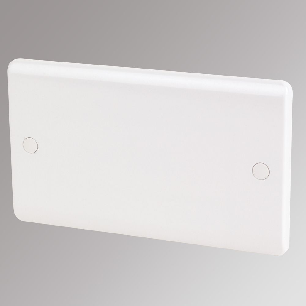 Image of LAP 2-Gang Blanking Plate White 