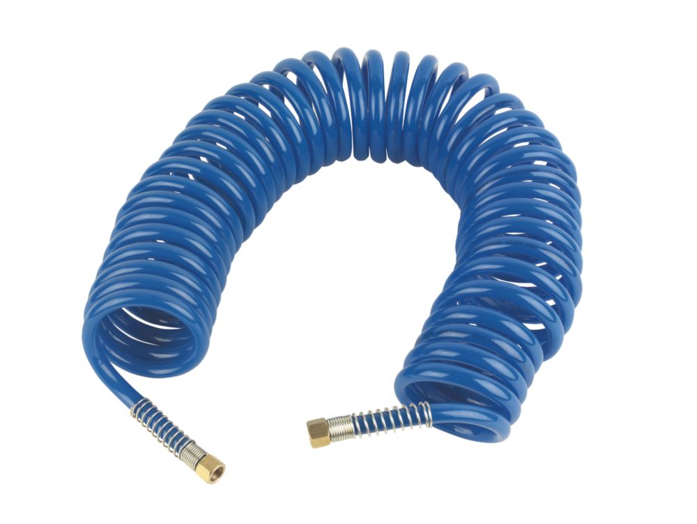 Image of Erbauer Coiled Air Hose 8mm x 10m 