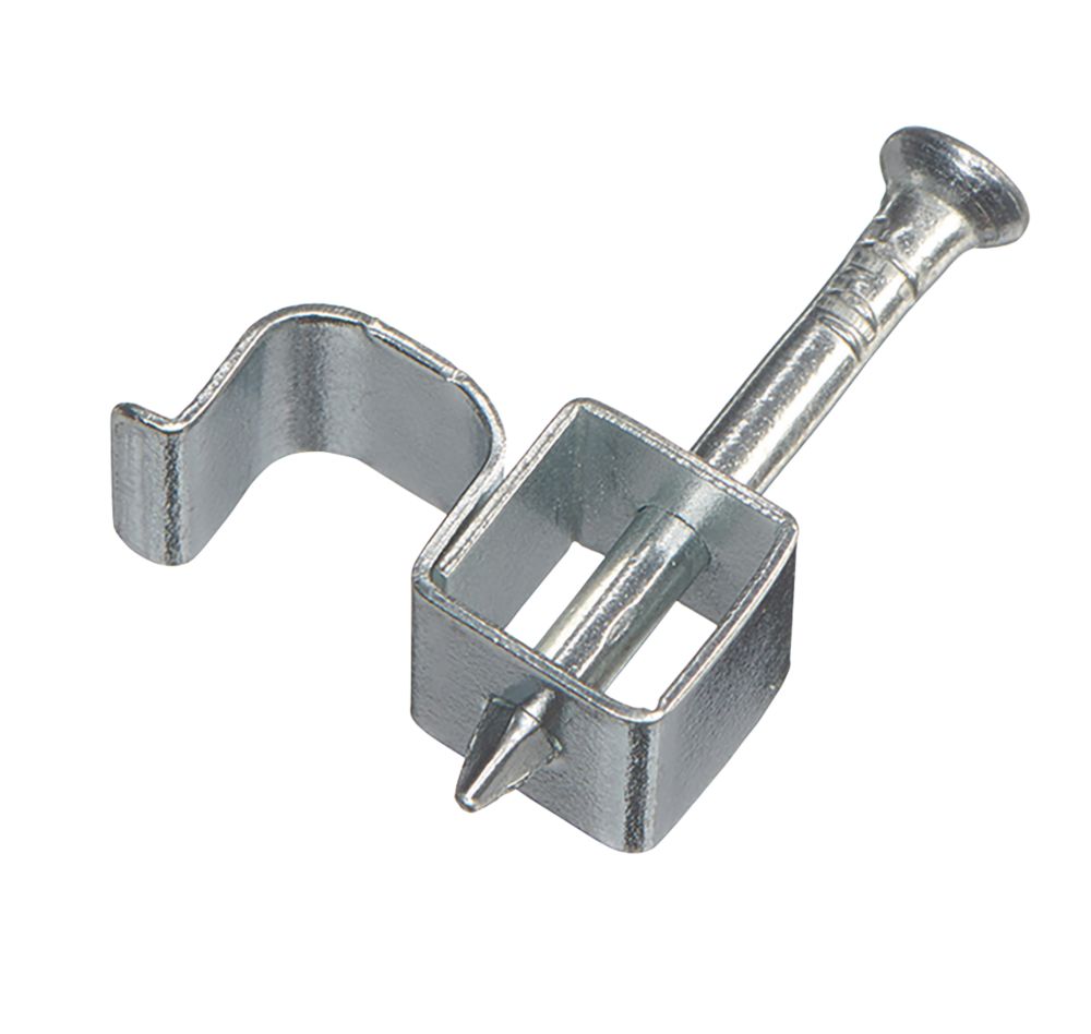 Image of Deta Fire Rated Cable Clips 2.5mmÂ² Silver 100 Pack 