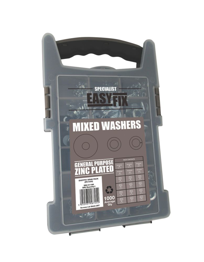 Image of Easyfix Mixed Washers 1000 Piece Set 