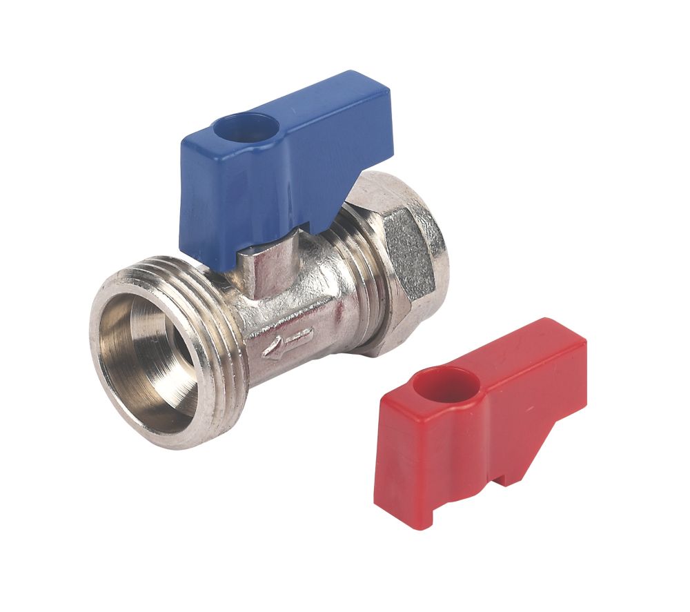 Image of Compression Washing Machine Valve Without Check Valve 15mm x 3/4" 