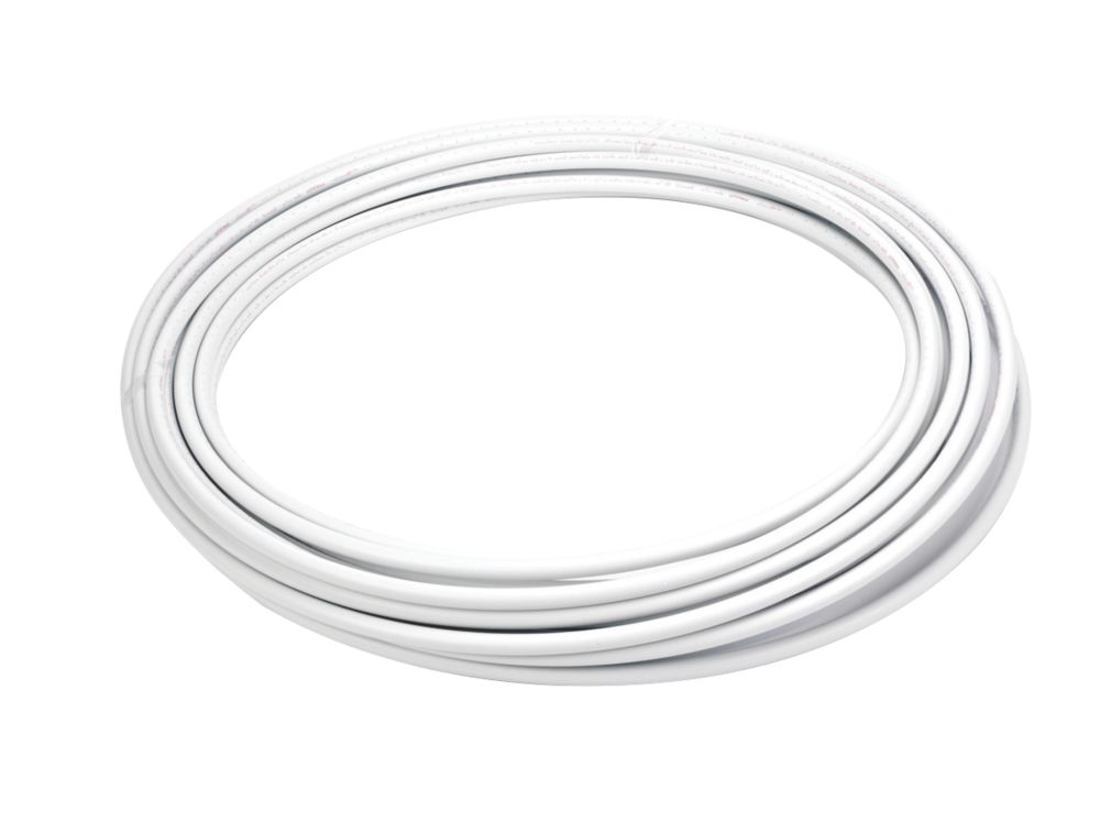 Image of Hep2O HXX50/15W Push-Fit Polybutylene Barrier Coil Pipe 15mm x 50m White 