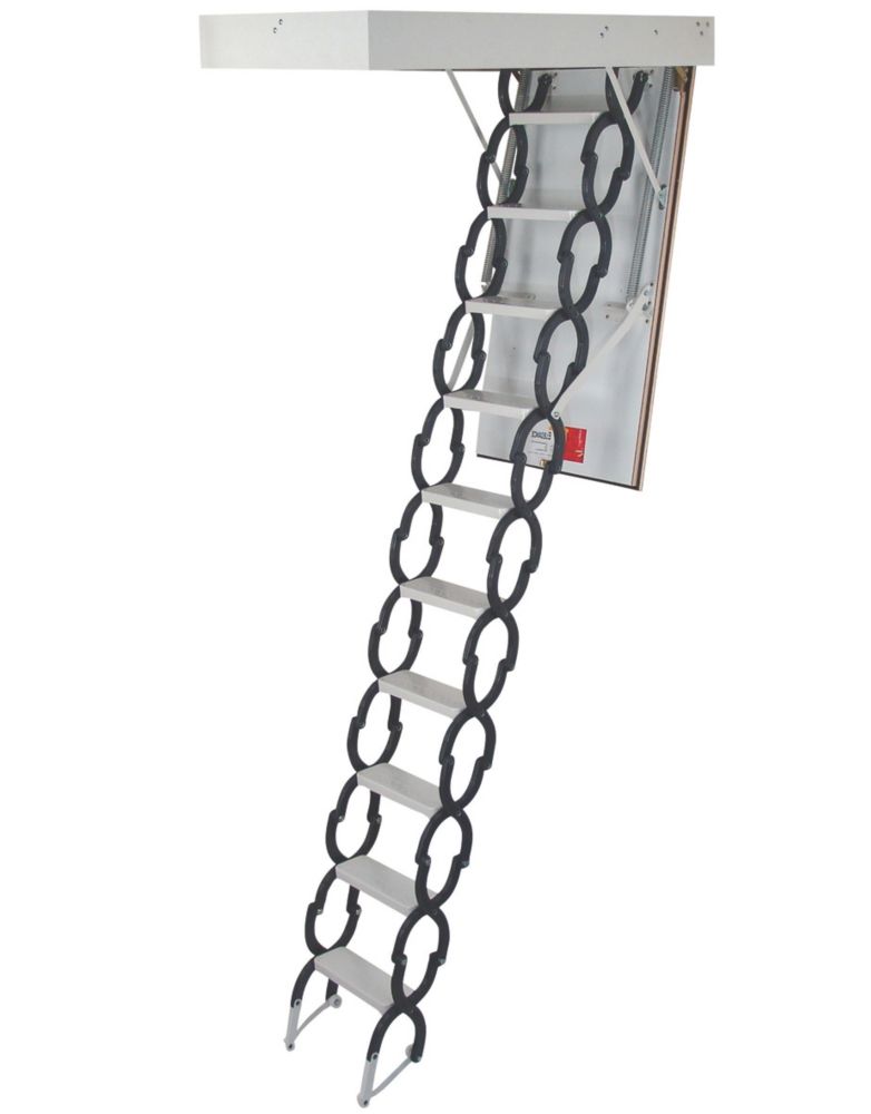 Image of TB Davies MiniFold Insulated 1-Section Metal & Plastic Loft Ladder 3m 