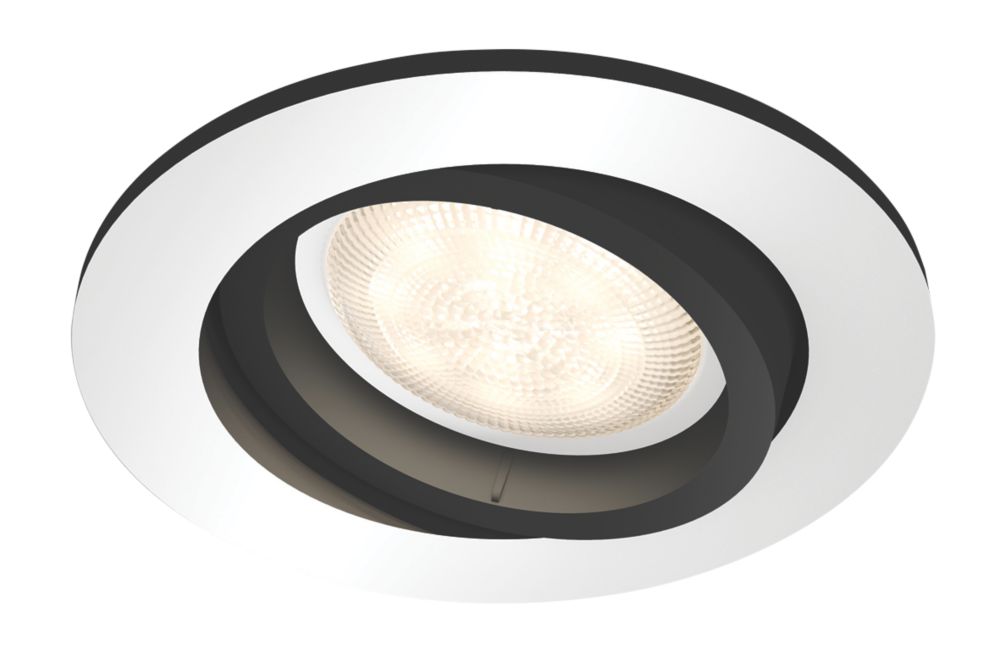 Image of Philips Hue Miliskin Adjustable Head Recessed Smart Lighting Downlight & Wireless Dimming Switch 5.5W 250lm 