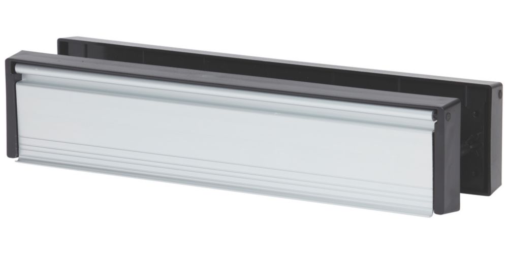 Image of Diall Sleeved Letter Box Silver 305mm x 67mm 