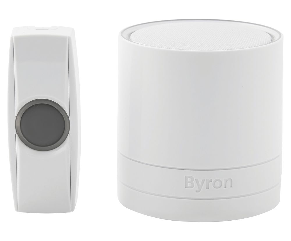 Image of Byron Plug-In Wireless Door Chime Kit White 