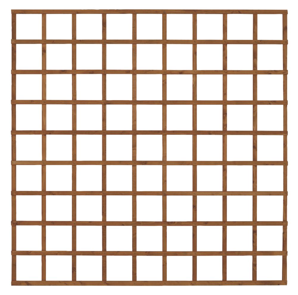 Image of Forest Softwood Square Trellis 6' x 6' 4 Pack 