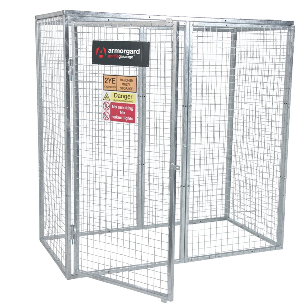 Image of Armorgard Gorilla Gas Cage Silver 1812mm x 966mm x 1831mm 