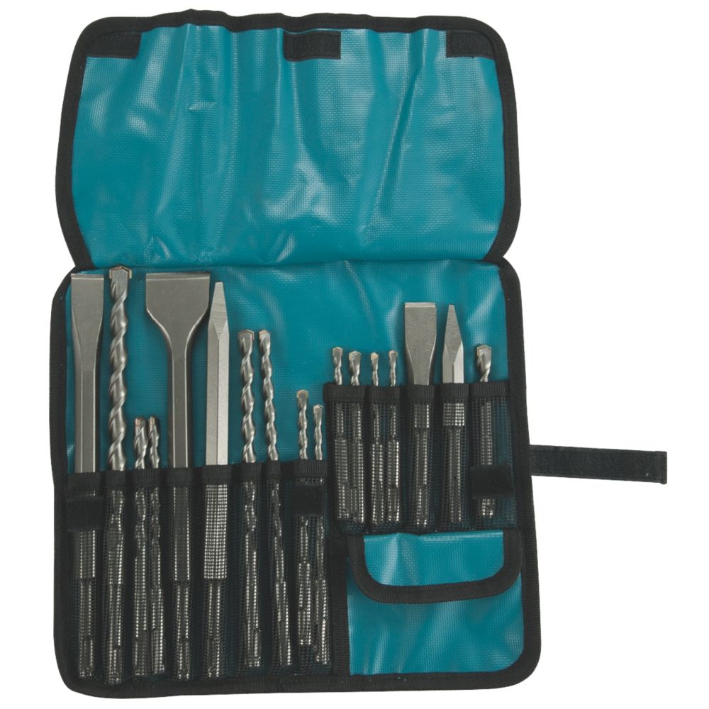 Image of Makita SDS Plus Shank Drill Bit & Chisel Set 17 Pcs 