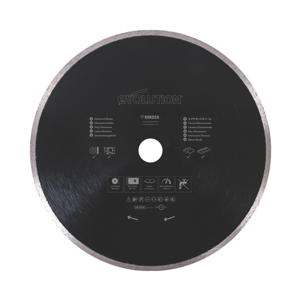 Image of Evolution RAGEBLADE255DIAMOND Masonry Diamond Blade 255mm x 25.4mm 