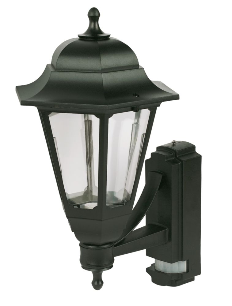 Image of ASD Black BC PIR Coach Lantern Wall Light 
