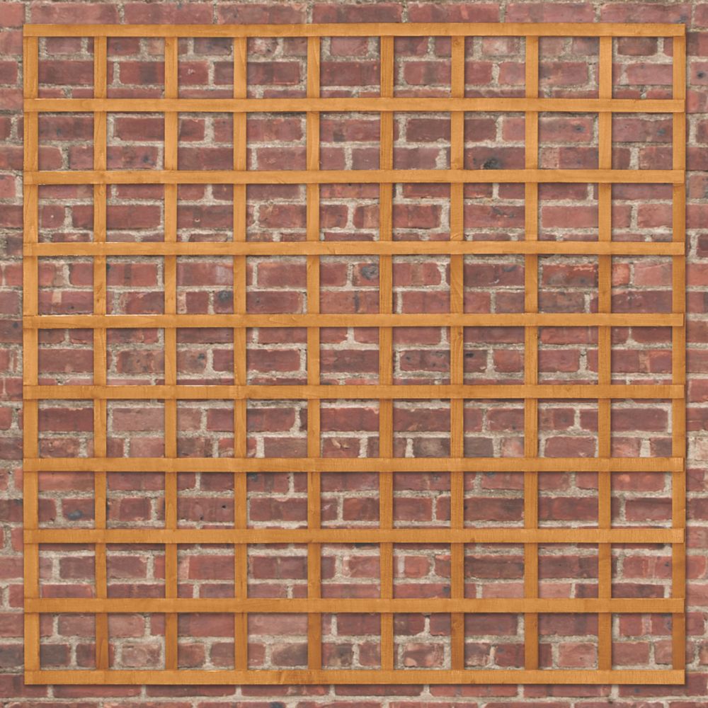 Image of Forest Softwood Square Trellis 6' x 6' 10 Pack 