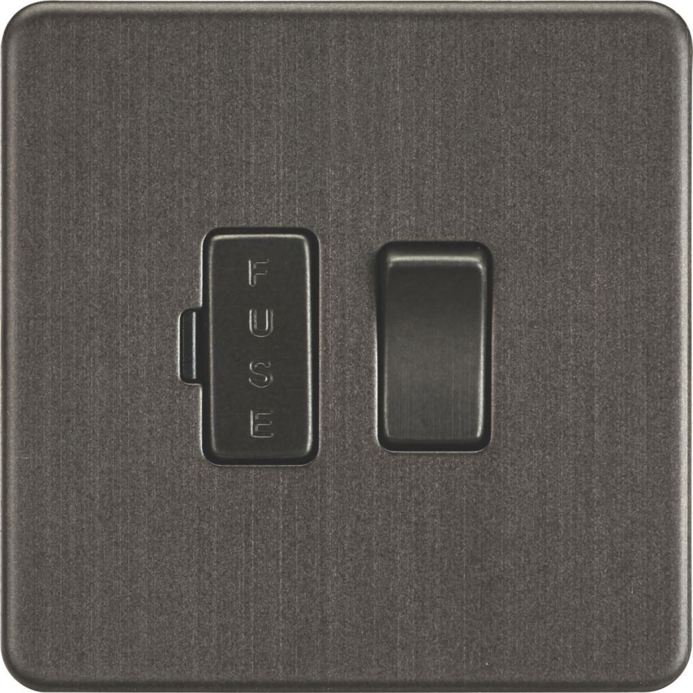 Image of Knightsbridge 13A Switched Fused Spur Smoked Bronze 