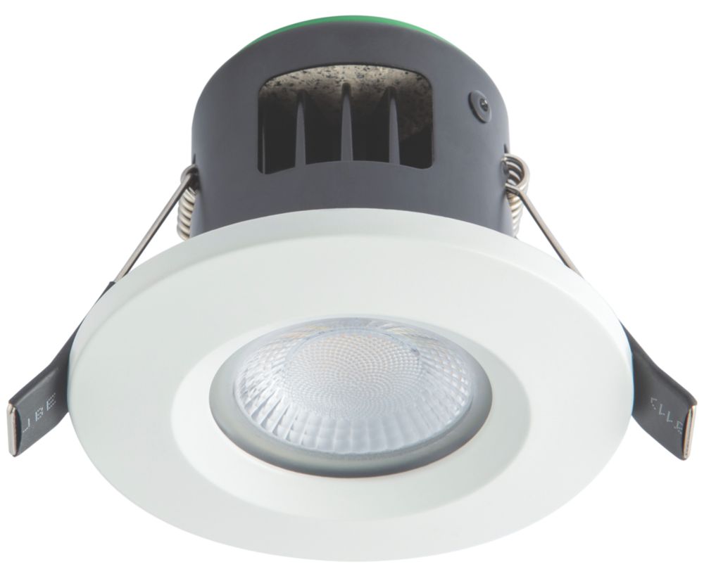 Image of 4lite Fixed Fire Rated LED Downlight Matt White 7W 720lm 
