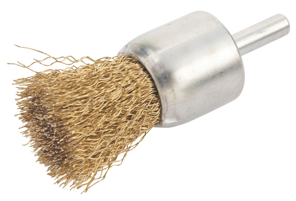 Image of Straight Shank Crimped Wire Pencil Brush 25mm 