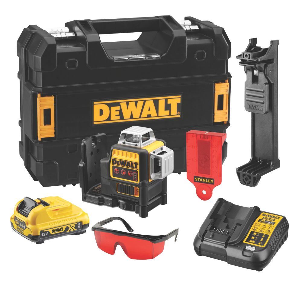 Image of DeWalt DCE089D1R-GB 12V 1 x 2.0Ah Li-Ion XR Red Self-Levelling Multi-Line Laser 