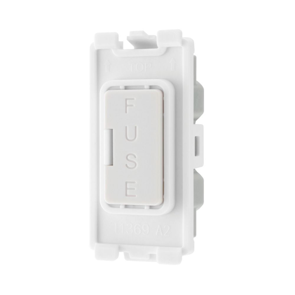 Image of British General 13A Grid Fused Spur White 