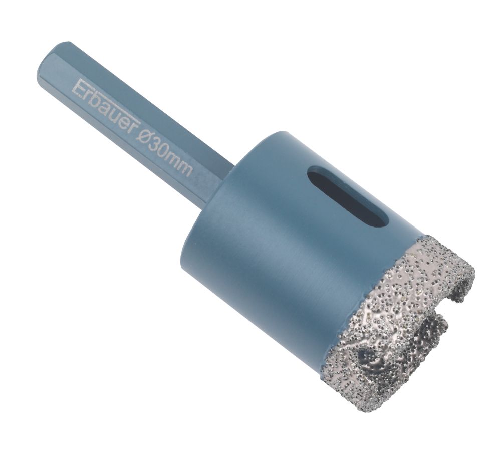 Image of Erbauer Diamond Tile Drill Bit 30mm x 80mm 