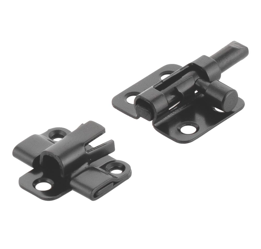 Image of Ajustlock Barrel Bolt Black 50mm 