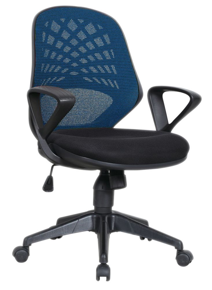Image of Nautilus Designs Lattice Medium Back Task/Operator Chair Blue 