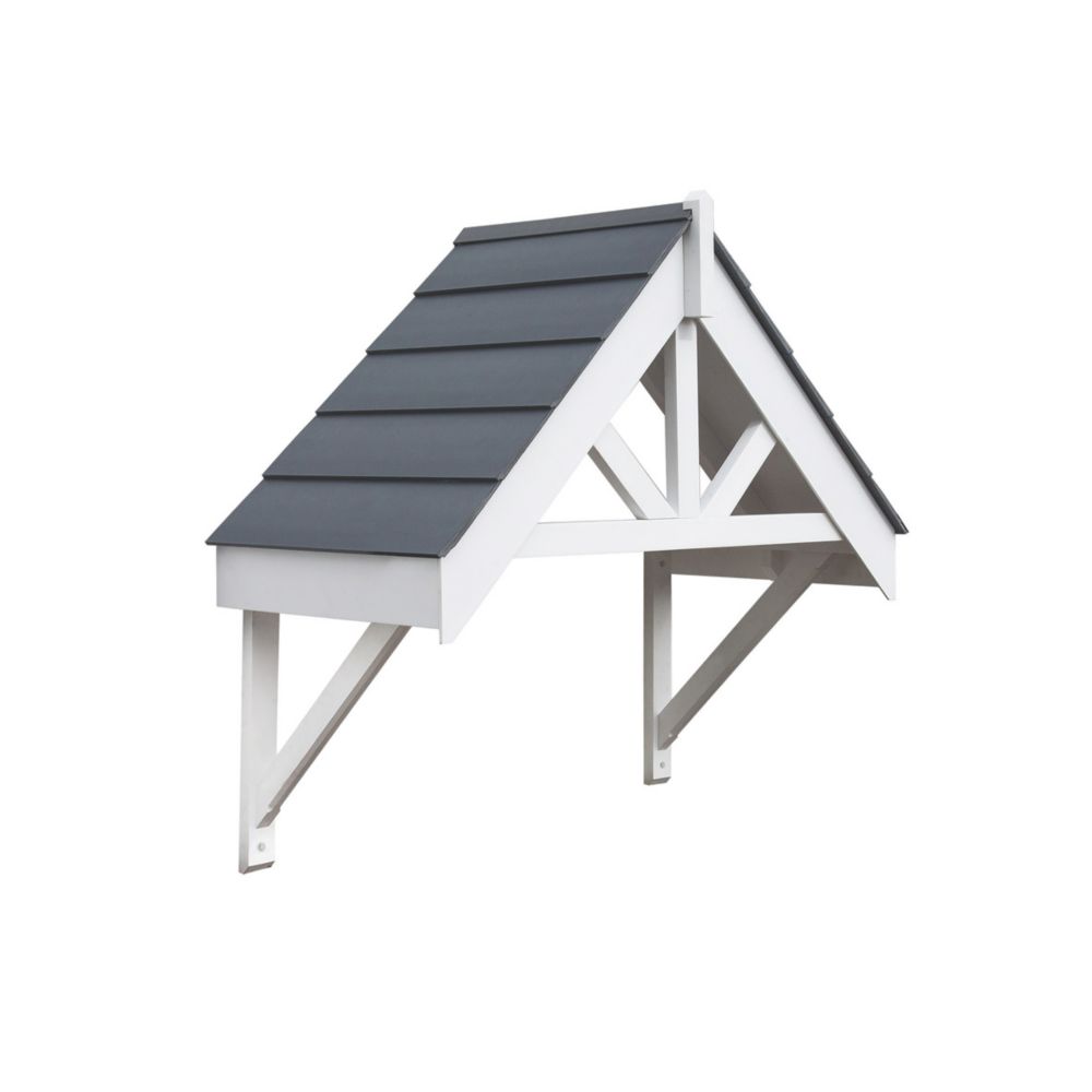 Image of Greenhurst Deluxe Door Canopy White 1320mm x 630mm x 1260mm 