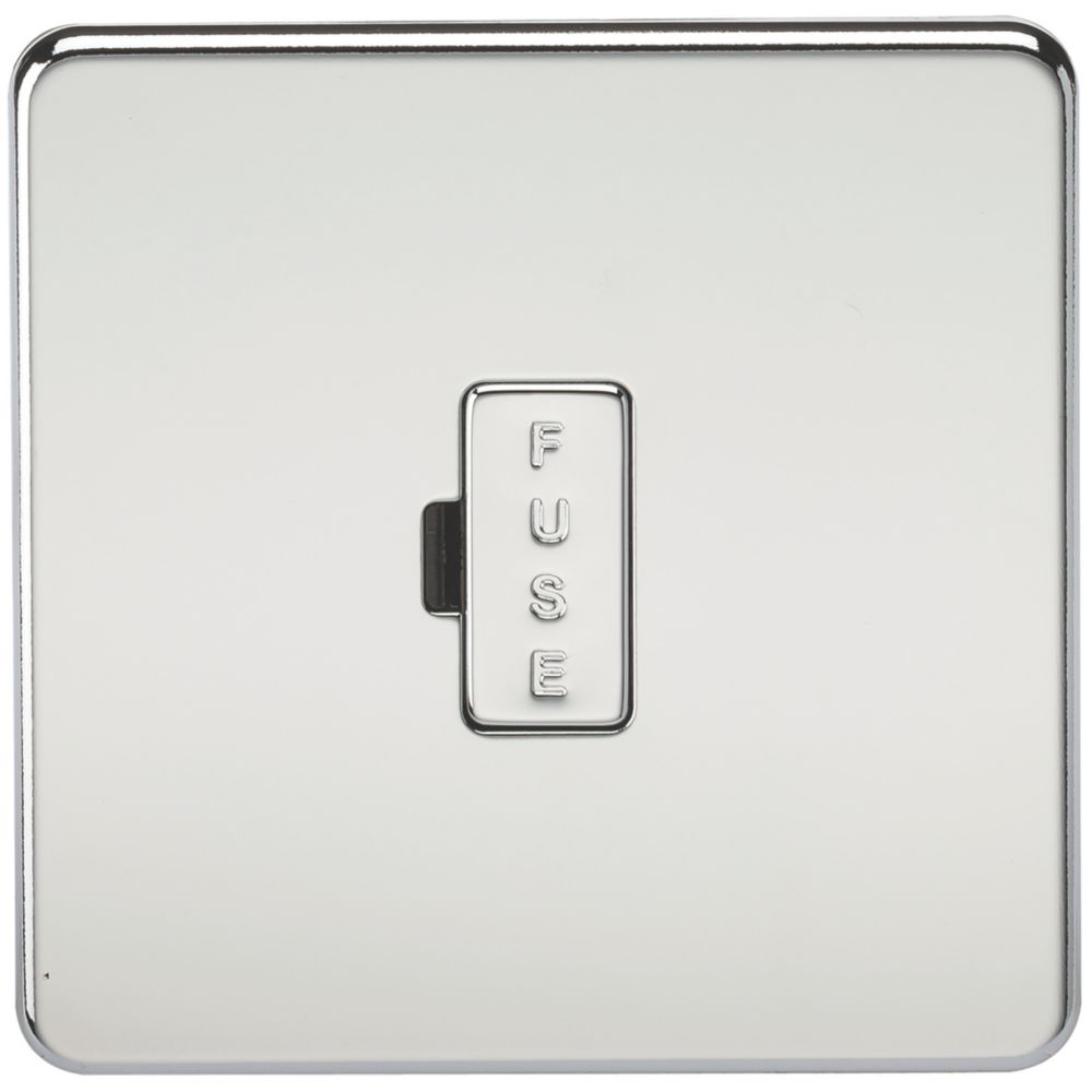 Image of Knightsbridge 13A Unswitched Fused Spur Polished Chrome 