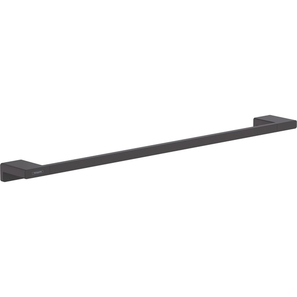 Image of Hansgrohe AddStoris Bath Towel Rail Matt Black 648mm x 70mm x 32mm 