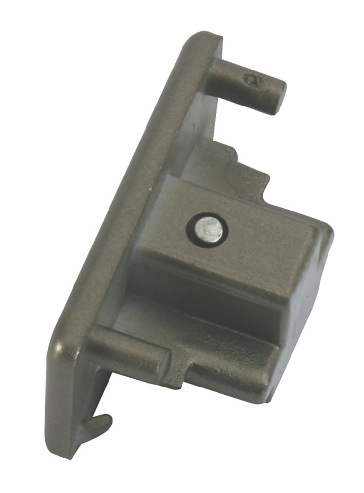Image of Knightsbridge 1-Circuit End Cap for Knightsbridge Track Lighting System Satin Nickel 