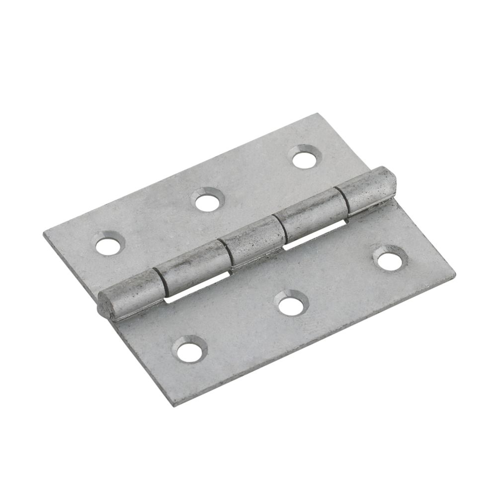 Image of Magnodur Matt Silver Butt Hinges 60mm x 50mm 2 Pack 
