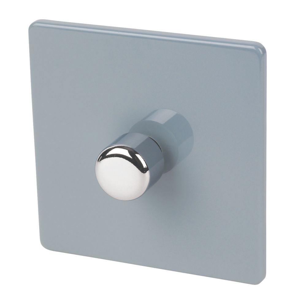 Image of Varilight V-Dim 1-Gang 2-Way Dimmer Switch Sky Blue 