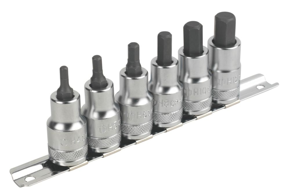 Image of Magnusson 1/2" Drive Hex Bit Socket Rail 6 Pieces 