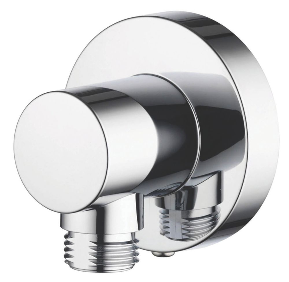 Image of Aqualisa Shower Hose Wall Outlet Chrome 67mm 