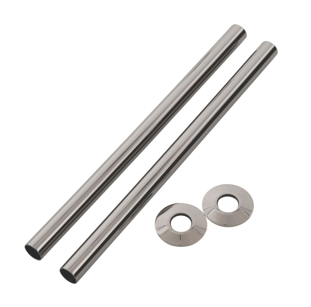 Image of Arroll Pipe Shroud Kit Black Nickel 18mm x 300mm 2 Pack 