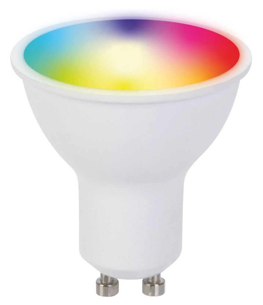 Image of TCP GU10 RGB & White LED Smart Light Bulb 4.5W 350lm 