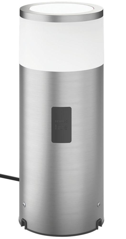 Image of Philips Hue Calla Outdoor LED Bollard Light Matt Chrome 8W 590lm 
