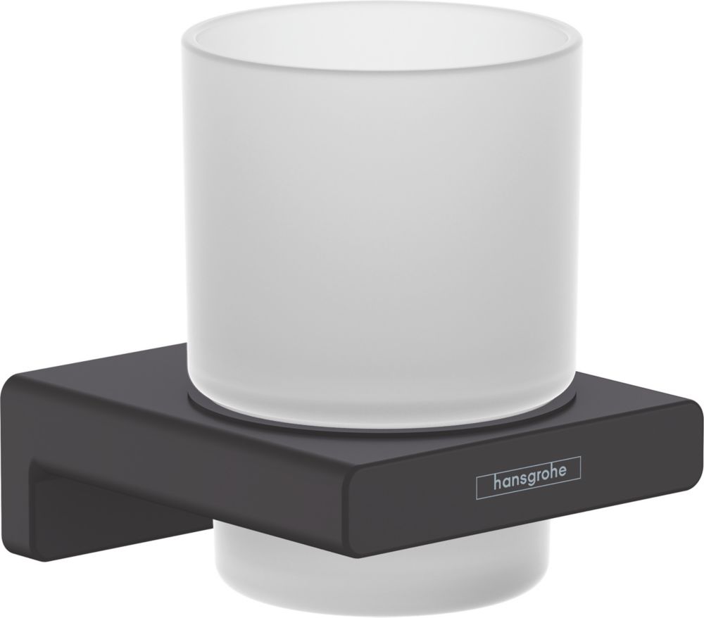 Image of Hansgrohe AddStoris Toothbrush Tumbler Matt Black 