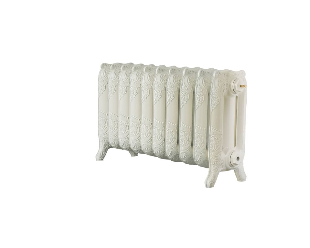 Image of Arroll Montmartre 3-Column Cast Iron Radiator 470mm x 834mm Cream 3070BTU 