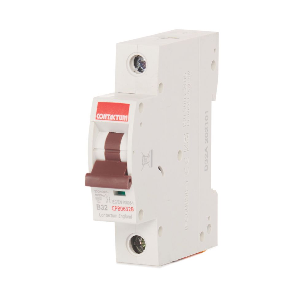 Image of Contactum Defender 32A SP Type B MCB 