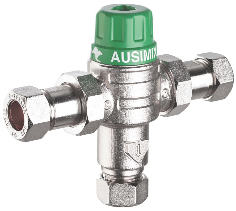Image of Reliance Valves HEAT110755 Ausimix 2-in-1 Thermostatic Mixing Valve 22mm 