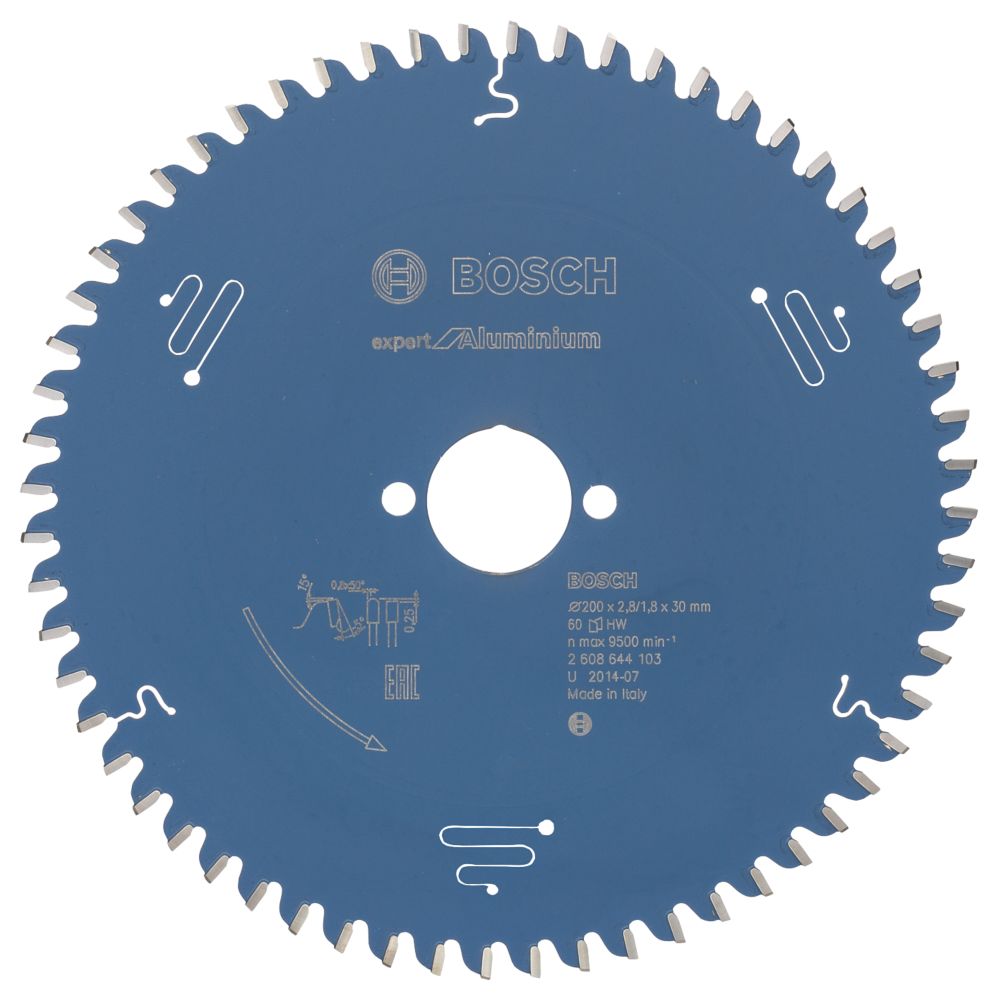 Image of Bosch Expert Aluminium Circular Saw Blade 200mm x 30mm 60T 