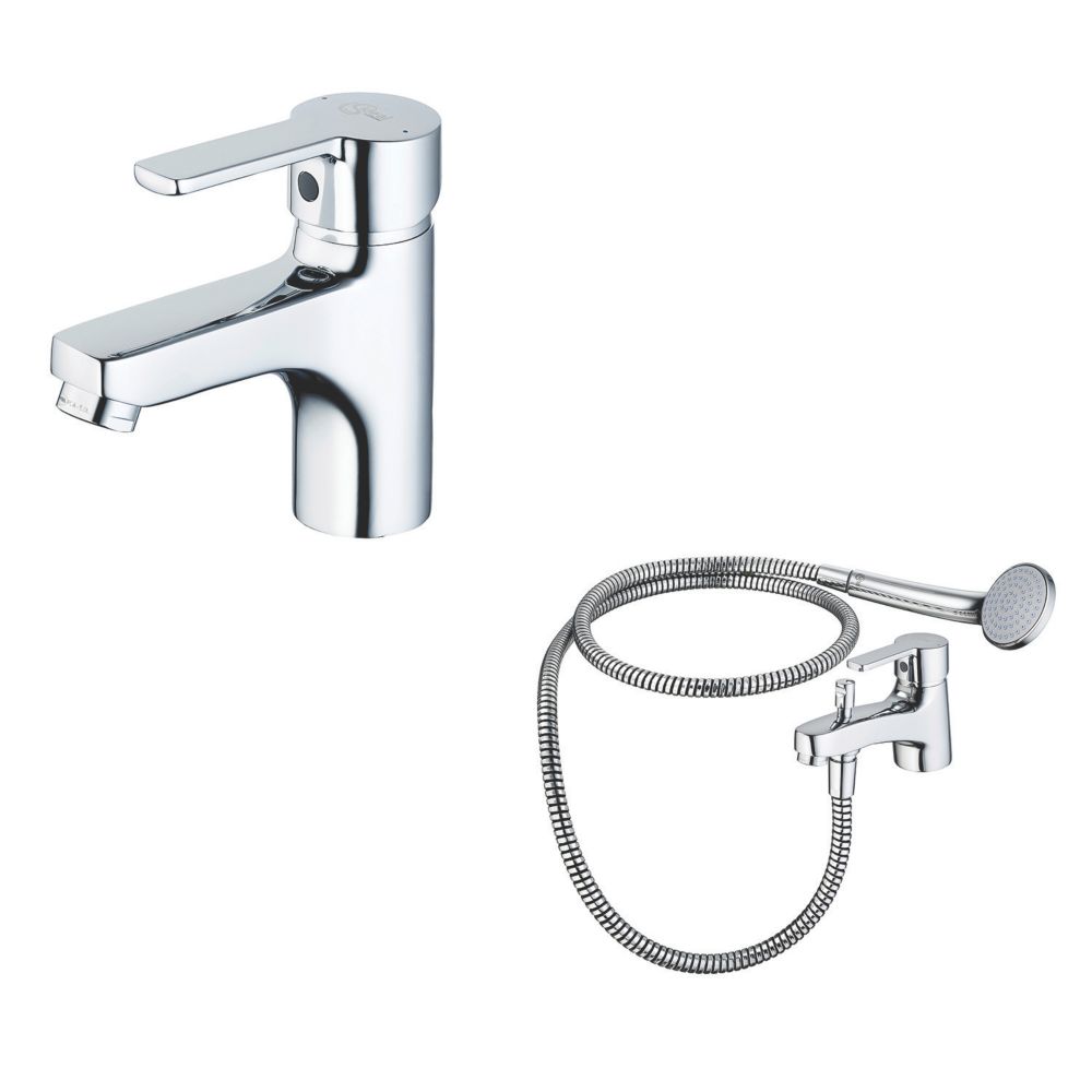 Image of Ideal Standard Calista Basin Mixer & Bath Shower Mixer 