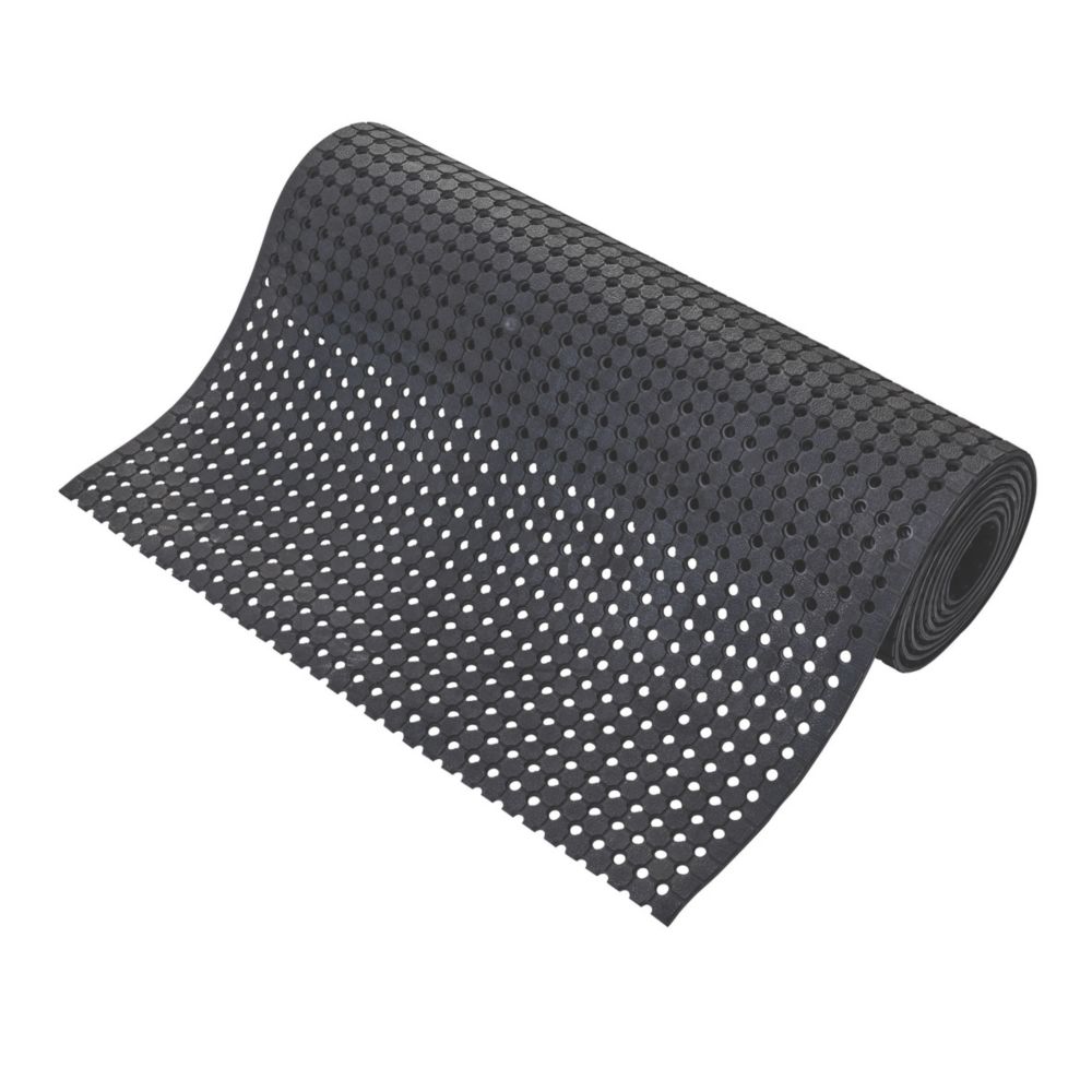 Image of COBA Europe Unimat Anti-Fatigue Floor Mat Black 10m x 1m x 10mm 